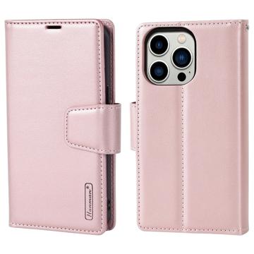 Hanman Miro2 iPhone 14 Pro Max Portemonnee Hoesje - Rose Gold