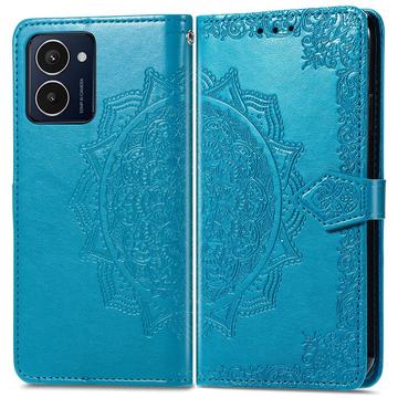 HMD Pulse Pro Mandala Series Portemonnee-hoesje - Blauw