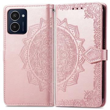 HMD Pulse Pro Mandala Series Portemonnee-hoesje - Rose Gold