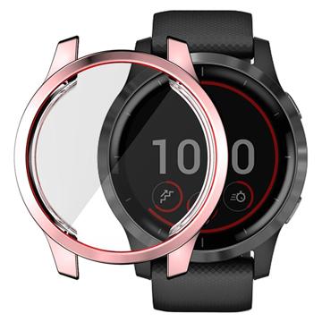 Hat Prince Garmin Venu 2 TPU Hoesje met Schermbeschermer - 45mm - RosÃ© Goud