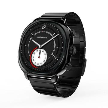 HiFuture Aix Smartwatch Heren - 1.43 Amoled Display Tot 10 Dagen Batterijduur, 1ATM Waterdicht - Hartslagmeter - Draadloos Bellen - Fitness Tracker en Slaapmonitor, AI-verbeterde G