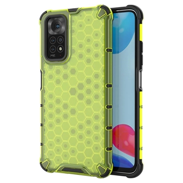 Xiaomi Redmi Note 11/11S Honeycomb Armored Hybride Hoesje - Groen