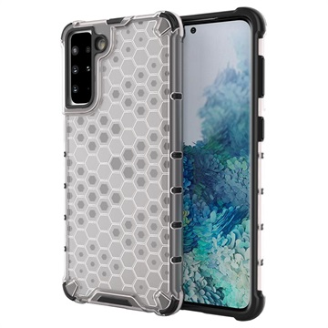 Honeycomb Armored Samsung Galaxy S22+ 5G Hybrid Case - Doorzichtig