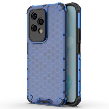 Honor 200 Lite Honeycomb Armored Hybride Hoesje - Blauw