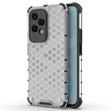 Honor 200 Lite Honeycomb Armored Hybride Hoesje - Grijs