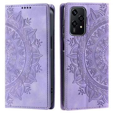 Honor 200 Lite Mandala Series Portemonnee-hoesje - Paars