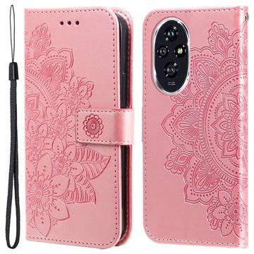 Honor 200 Mandala Series Portemonnee-hoesje - Roze