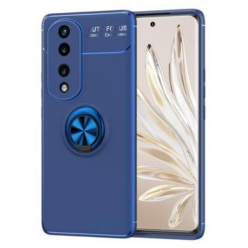 Honor 70 Pro Magneetringgreep / Standaard Case - Blauw