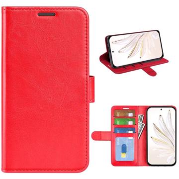 Honor 70 Pro Wallet Case met Magnetische Sluiting - Rood