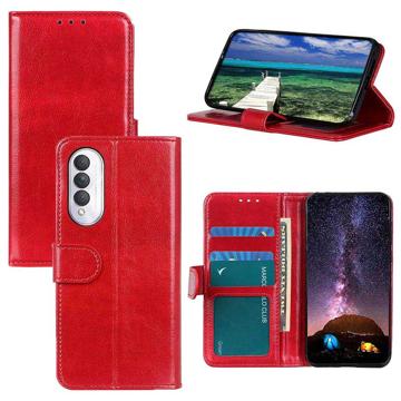 Honor X20 SE Wallet Hoesje met Magnetische Sluiting - Rood