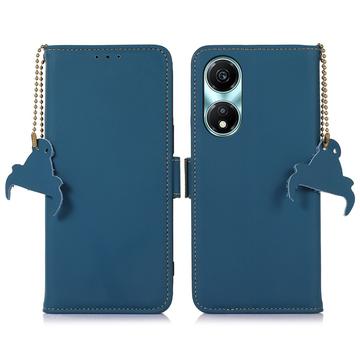 Honor X5 Plus Leren Portemonnee Hoesje met RFID - Blauw