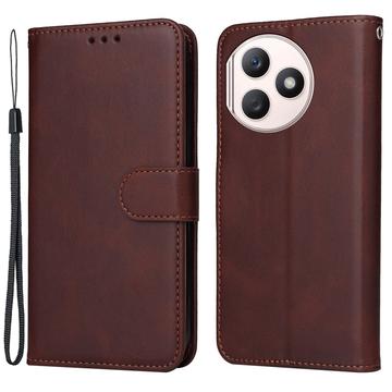 Honor X50i+ Wallet Case met Magnetische Sluiting - Bruin