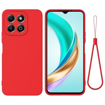 Honor X6b Liquid Siliconen Hoesje - Rood