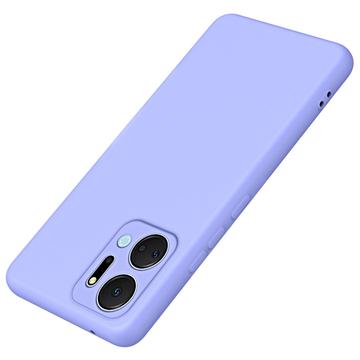 Honor X7a Liquid Silicone Hoesje - Paars