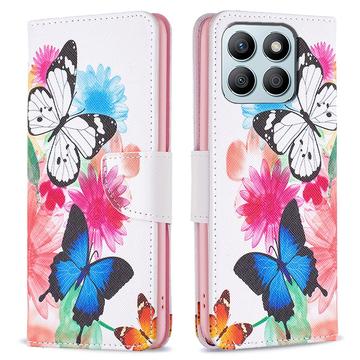 Honor X8b Wonder Series Portemonnee Hoesje - Vlinders