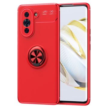 Huawei Nova 10 TPU Hoesje met Ringhouder - Rood