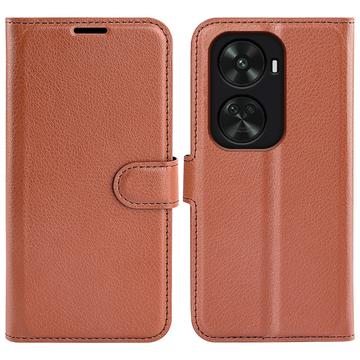 Huawei Nova 11 SE Wallet Case met Magnetische Sluiting - Bruin