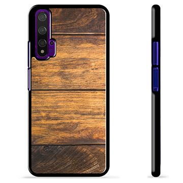 Huawei Nova 5T Beschermhoes - Hout