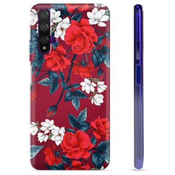 Huawei Nova 5T TPU Hoesje - Vintage Bloemen