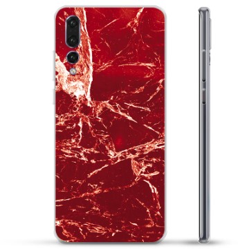 Huawei P20 Pro TPU Case - Rood Marmer