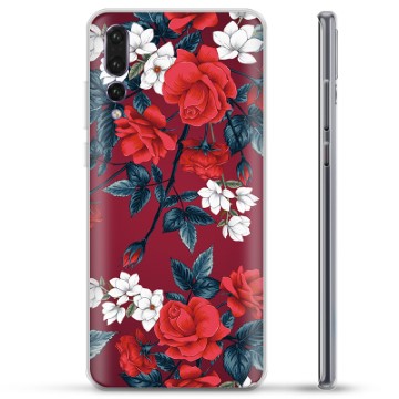 Huawei P20 Pro TPU Hoesje - Vintage Bloemen