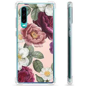 Huawei P30 Hybrid Case - Romantische Bloemen