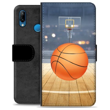 Huawei P30 Lite Premium Wallet Case - Basketbal