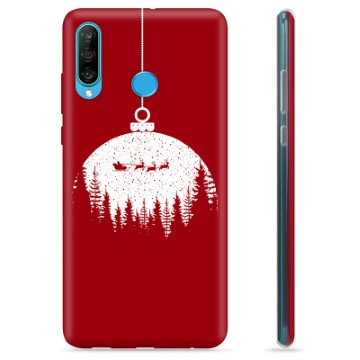 Huawei P30 Lite TPU Hoesje - Kerstbal