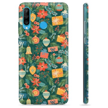 Huawei P30 Lite TPU Hoesje - Kerstdecoratie