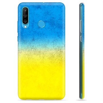 Huawei P30 Lite TPU Hoesje OekraÃ¯ense Vlag - Tweekleurig