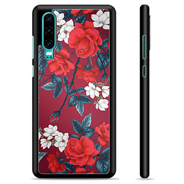 Huawei P30 Beschermhoes - Vintage Bloemen