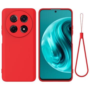 Huawei nova 12i Liquid Siliconen Hoesje - Rood