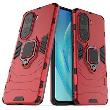 Honor 60 Pro Hybrid Case met Ringhouder - Rood