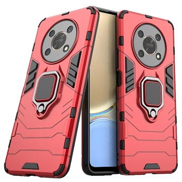 Honor X30 Hybrid Case met Ringhouder - Rood