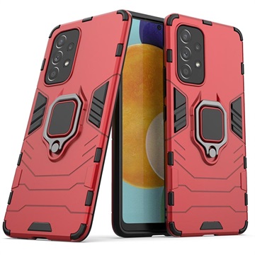 Samsung Galaxy A53 5G Hybrid Case met Ringhouder - Rood