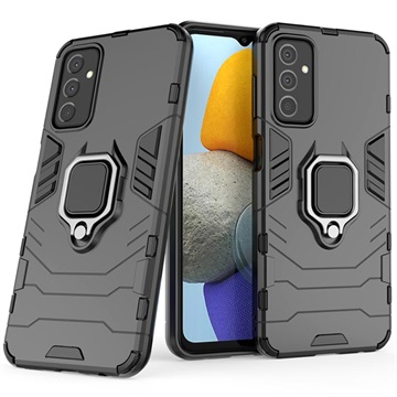 Samsung Galaxy M23/F23 Hybrid Case met Ringhouder - Zwart