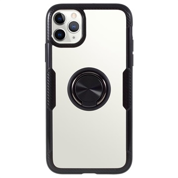 iPhone 11 Pro Hybrid Case met Ringhouder - Zwart