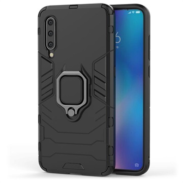 Xiaomi Mi 9 Hybrid Case met Ringhouder - Zwart