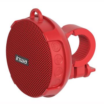 INWA Bluetooth Luidspreker Mini Subwoofer IPX7 Waterdichte Draadloze Fiets Fiets Muziek Luidspreker Ondersteuning TF - Rood