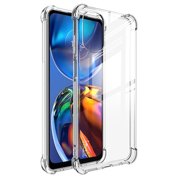 Imak Anti-kras Motorola Moto E32 TPU Cover met Screenprotector - Doorzichtig