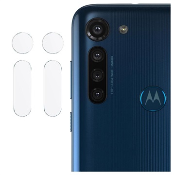 Imak HD Motorola Moto G8 Cameralens Beschermer van gehard glas - 2 St.