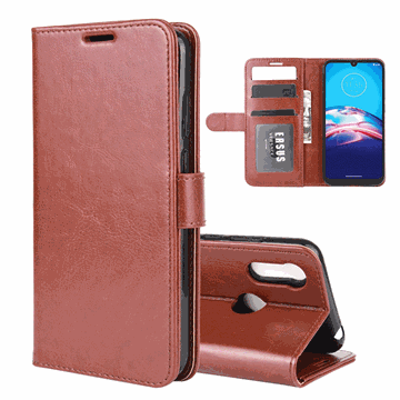 Motorola Moto E6s (2020) Wallet Case met Standaard - Bruin