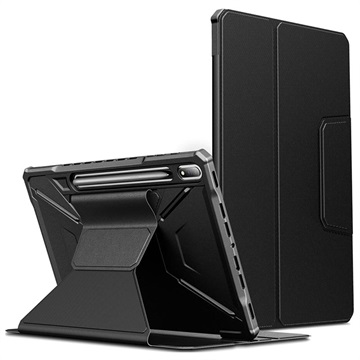 Infiland Armored Multiple Angles Samsung Galaxy Tab S7 FE Case - Zwart