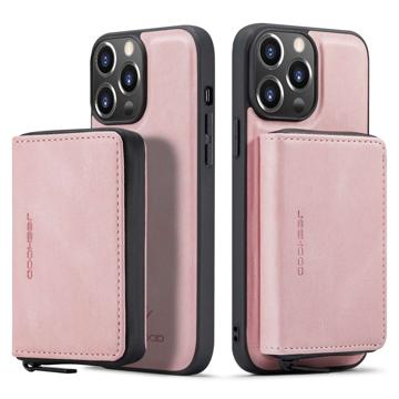 Jeehood Afneembaar 2-in-1 iPhone 14 Pro Hoesje met Portemonnee - Roze