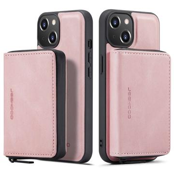 Jeehood Afneembaar 2-in-1 iPhone 14 Plus Hoesje met Portemonnee - Roze