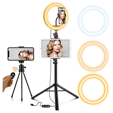 Joyroom JR-ZS233 LED Ring Licht Statief & Vlogging Kit - 10.2