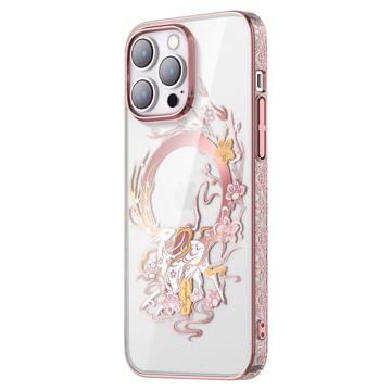 Kingxbar Myth Series iPhone 14 Pro Max Hoesje - Roze hert