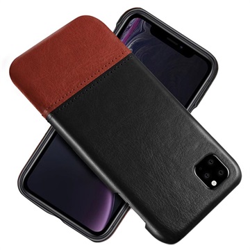 KSQ Bi-Color Series iPhone 11 Pro Case - Zwart / Donkerbruin