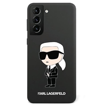 Karl Lagerfeld Ikonik Samsung Galaxy S23 5G siliconen hoesje - Zwart