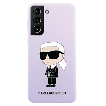 Karl Lagerfeld Ikonik Samsung Galaxy S23 5G siliconen hoesje - Paars